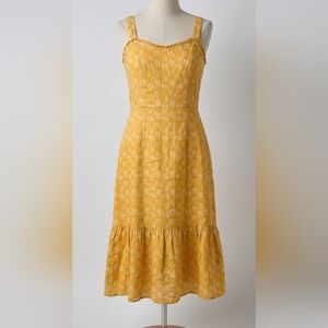 Cynthia Rowley Mustard Strapless Dress